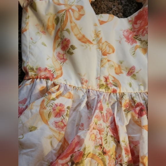 Fanciful Doll liaisons lined cotton tiered dress NWOT - Picture 6 of 8